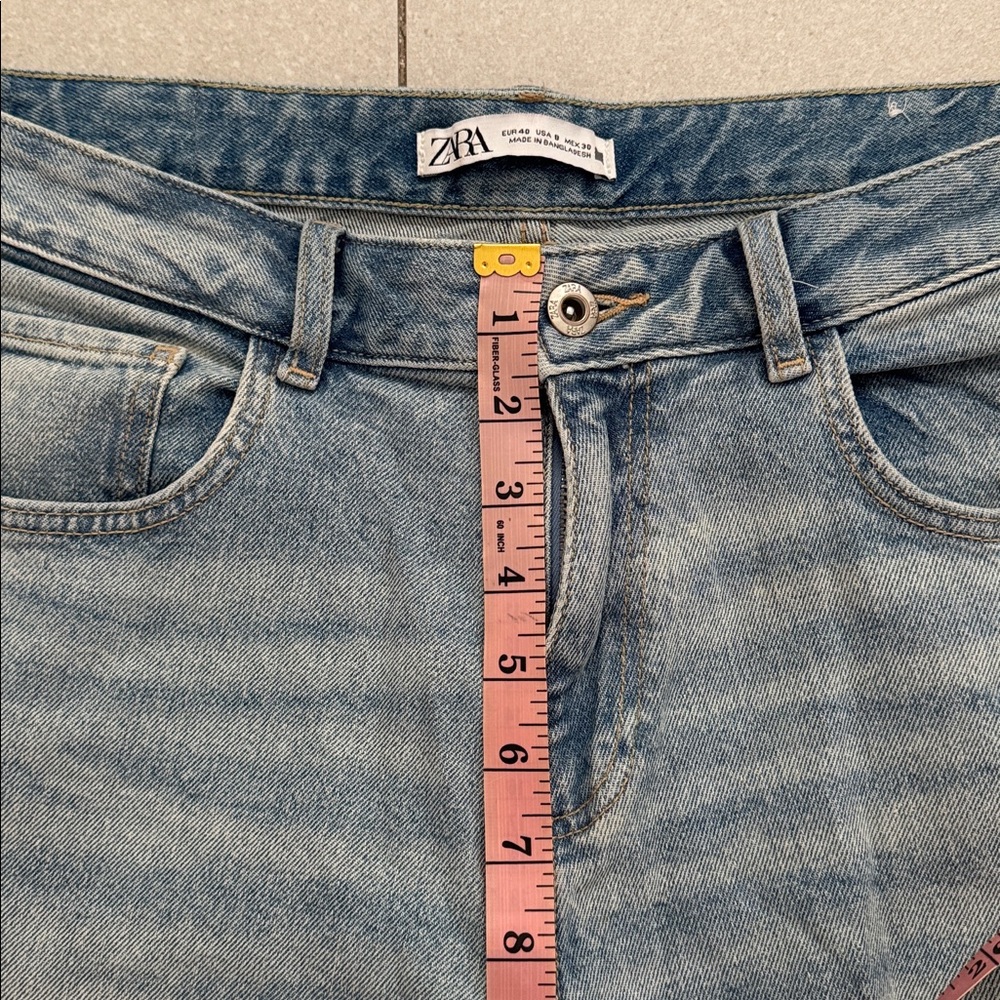 ZARA HIGH RISE Z1975 RELAXED FIT JEANS - Picture 10 of 10